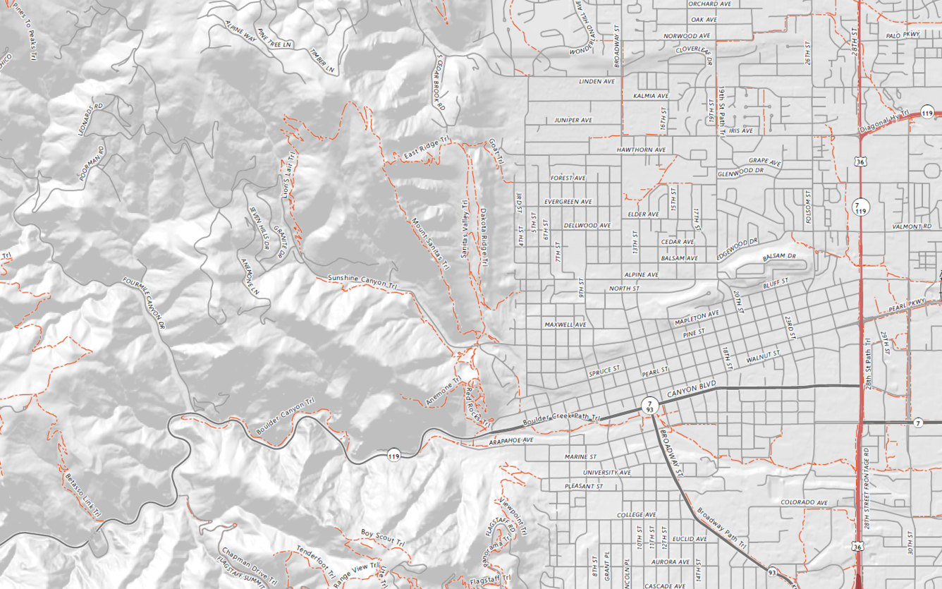 Screenshot sample from a Colorado 7.5 Minute On Demand Topo map
