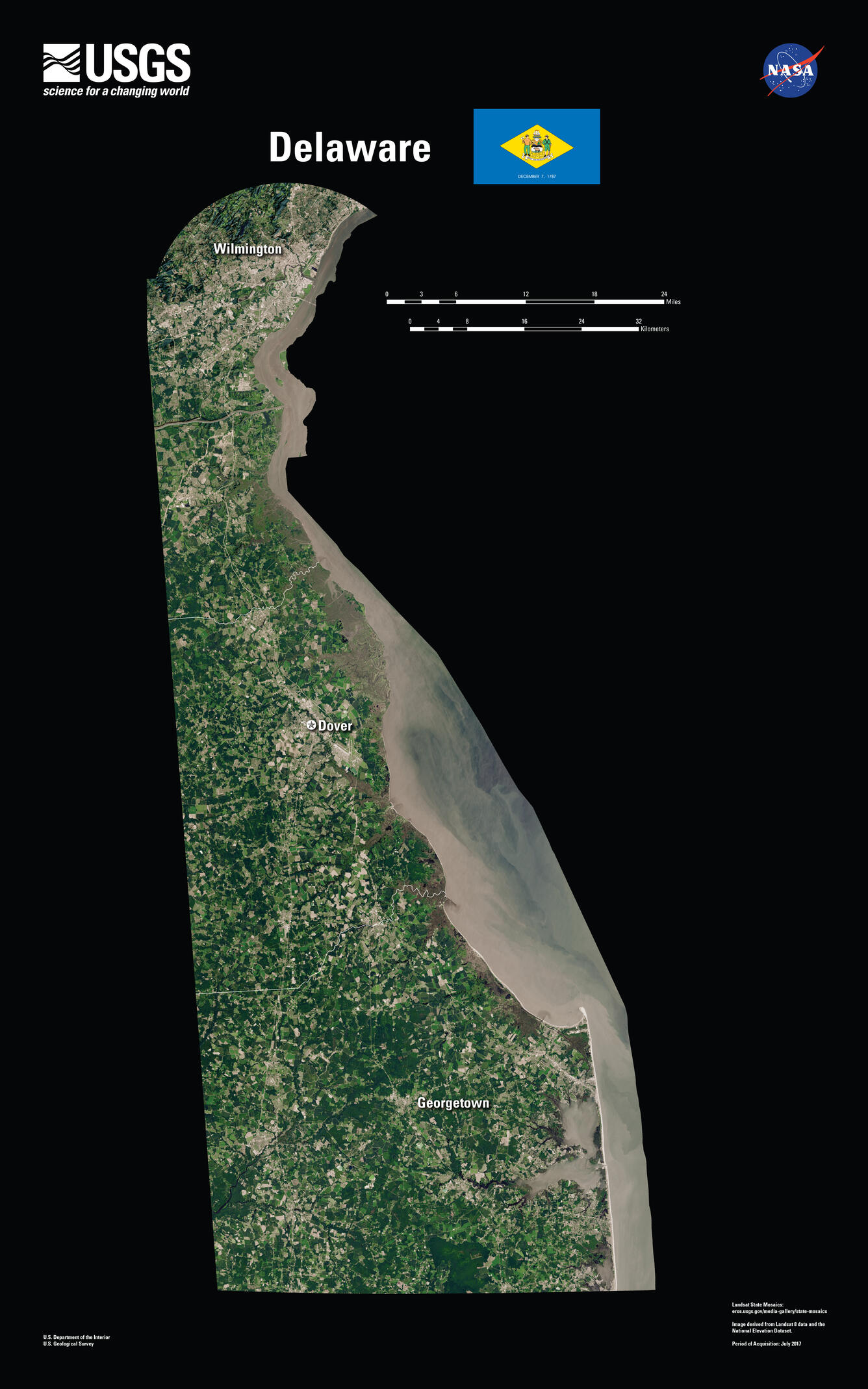 Delaware Landsat State Mosaic