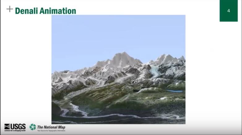 screenshot of a mountain from a video