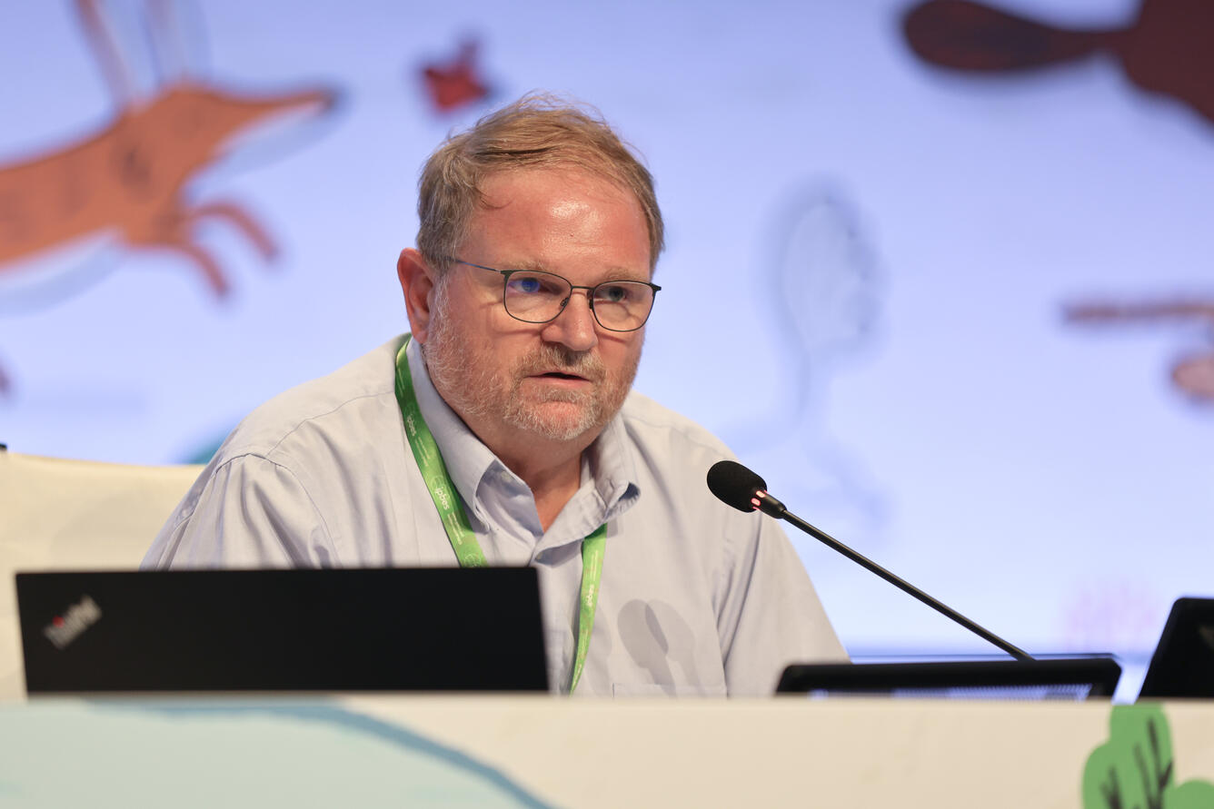 Douglas Beard, Co-Chair of Working Group 1 - IPBES10 - 29Aug2023 - Photo by IISD_ENB, Anastasia Rodopoulou.