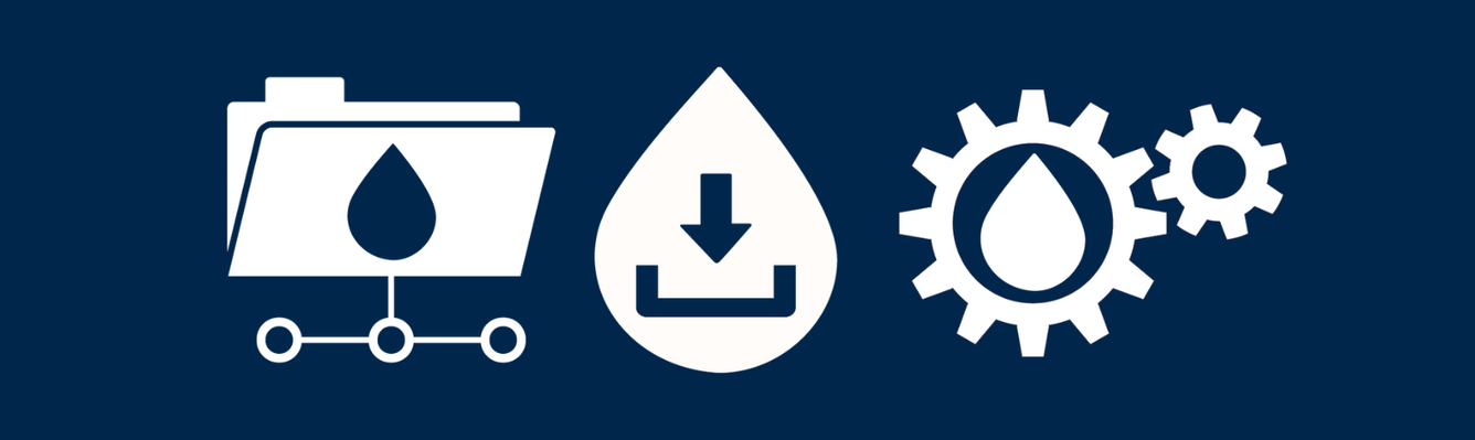 Images that represent downloading water data