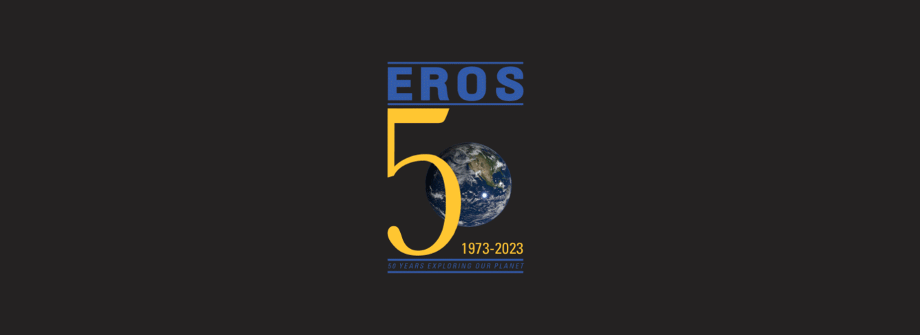 Animation of the EROS 50 anniversary graphic.