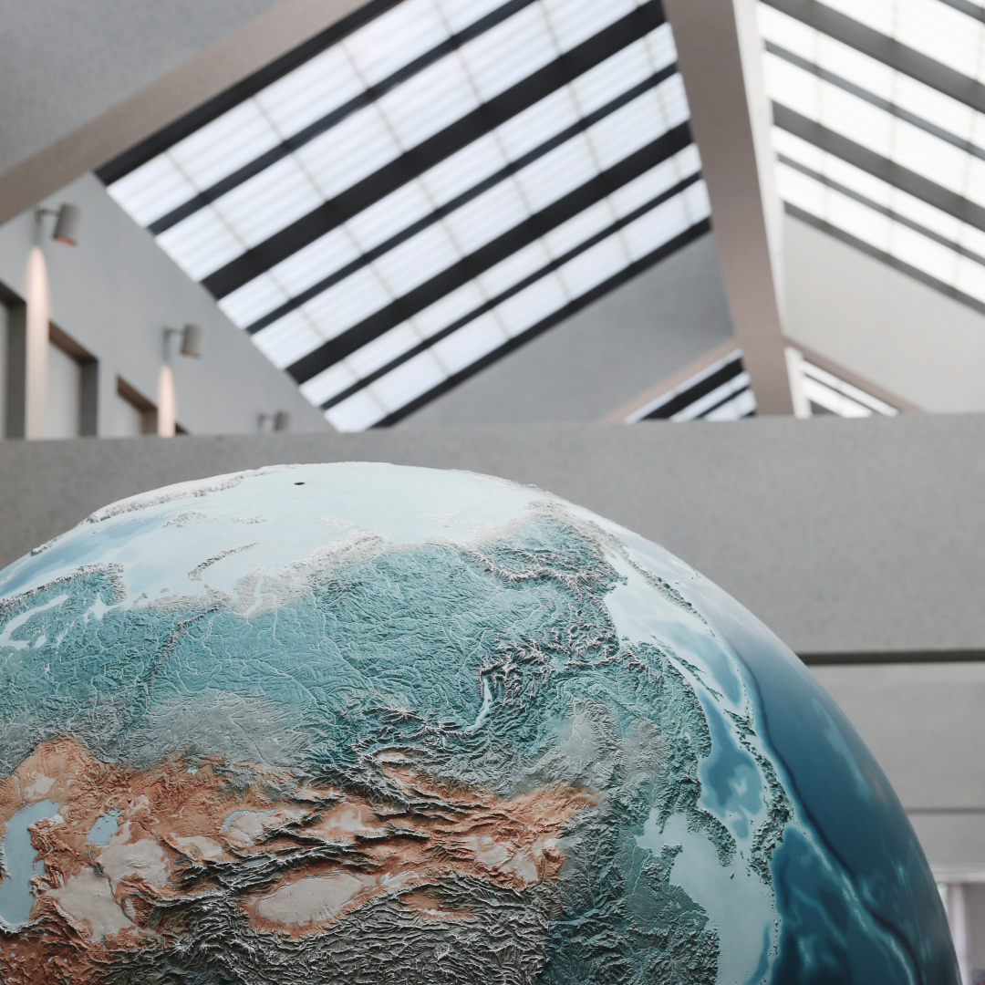 EROS Center globe display