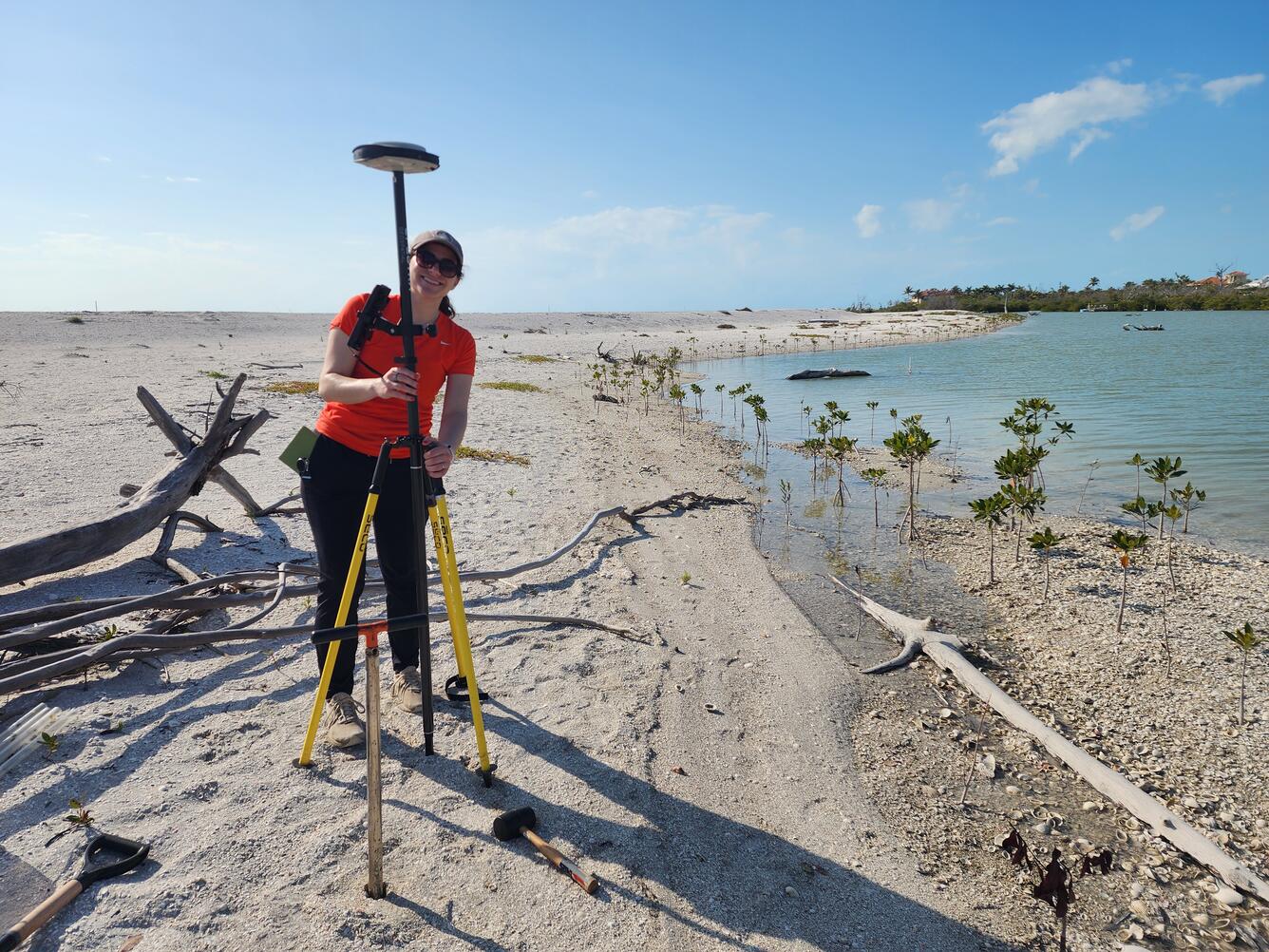 Elevation data collected on Silver Key, FL.