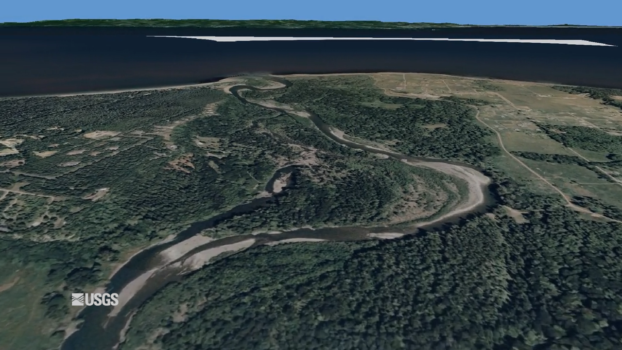 Elwha River Mouth flyover and timelapse cover image