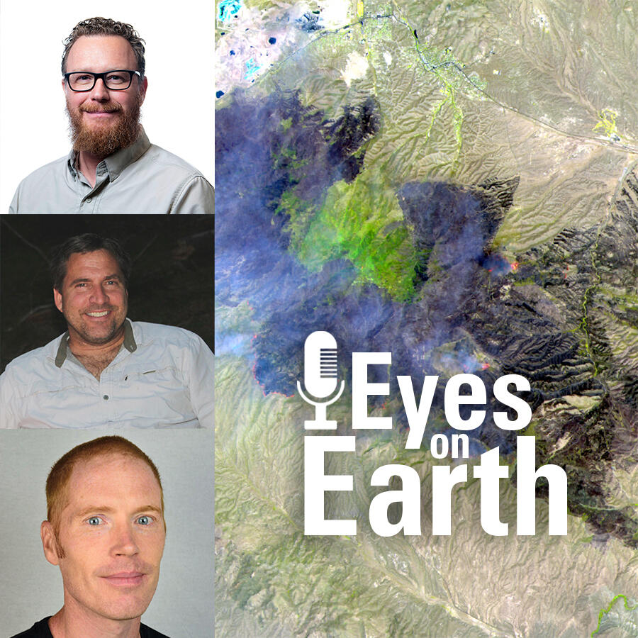 color thumbnail for Eyes on Earth Episode 65 - Rapid Fire Mapping with Remote Sensing