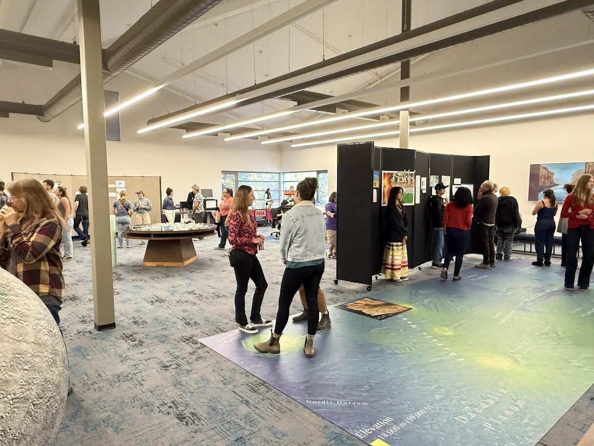 Art of Inquiry show hosted at USGS on 22 September, 2025 as part of Flagstaff Festival of Science and in collaboration with Flagstaff Arts and Leadership Academy