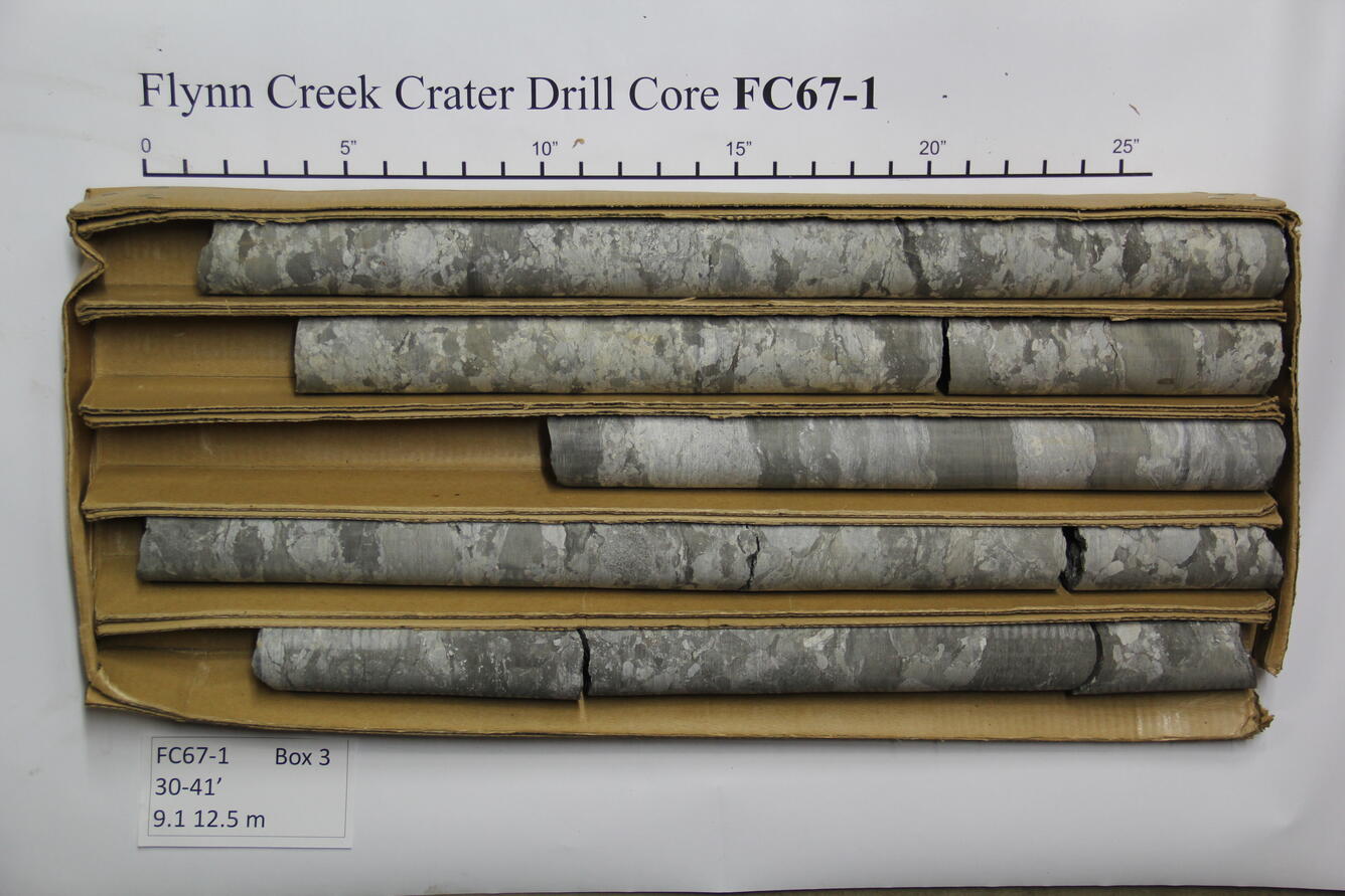 Flynn Creek Drill Core 67-01: Box 3