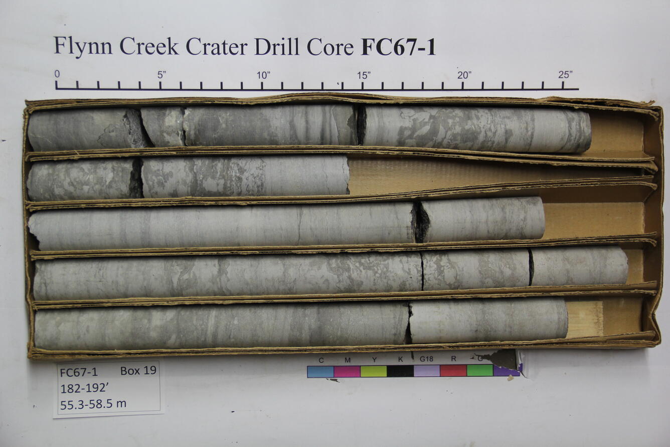 Flynn Creek Drill Core 67-01: Box 19