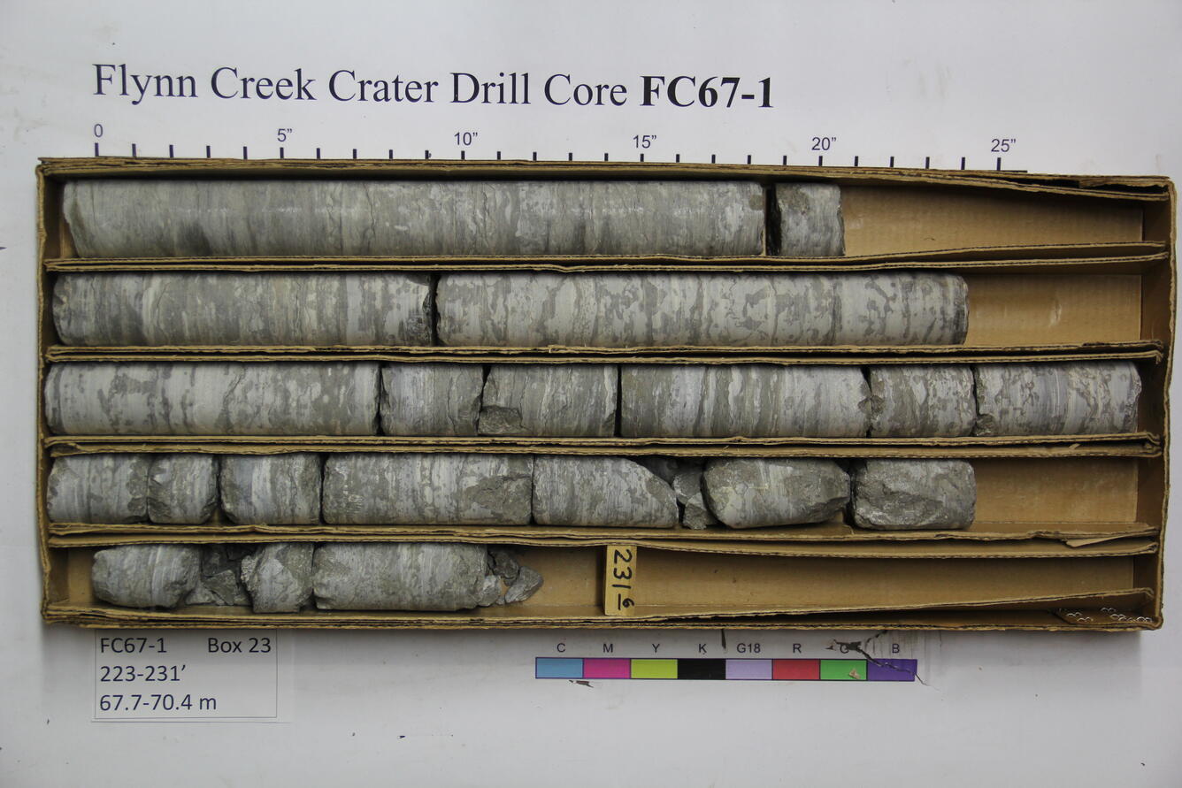 Flynn Creek Drill Core 67-01: Box 23