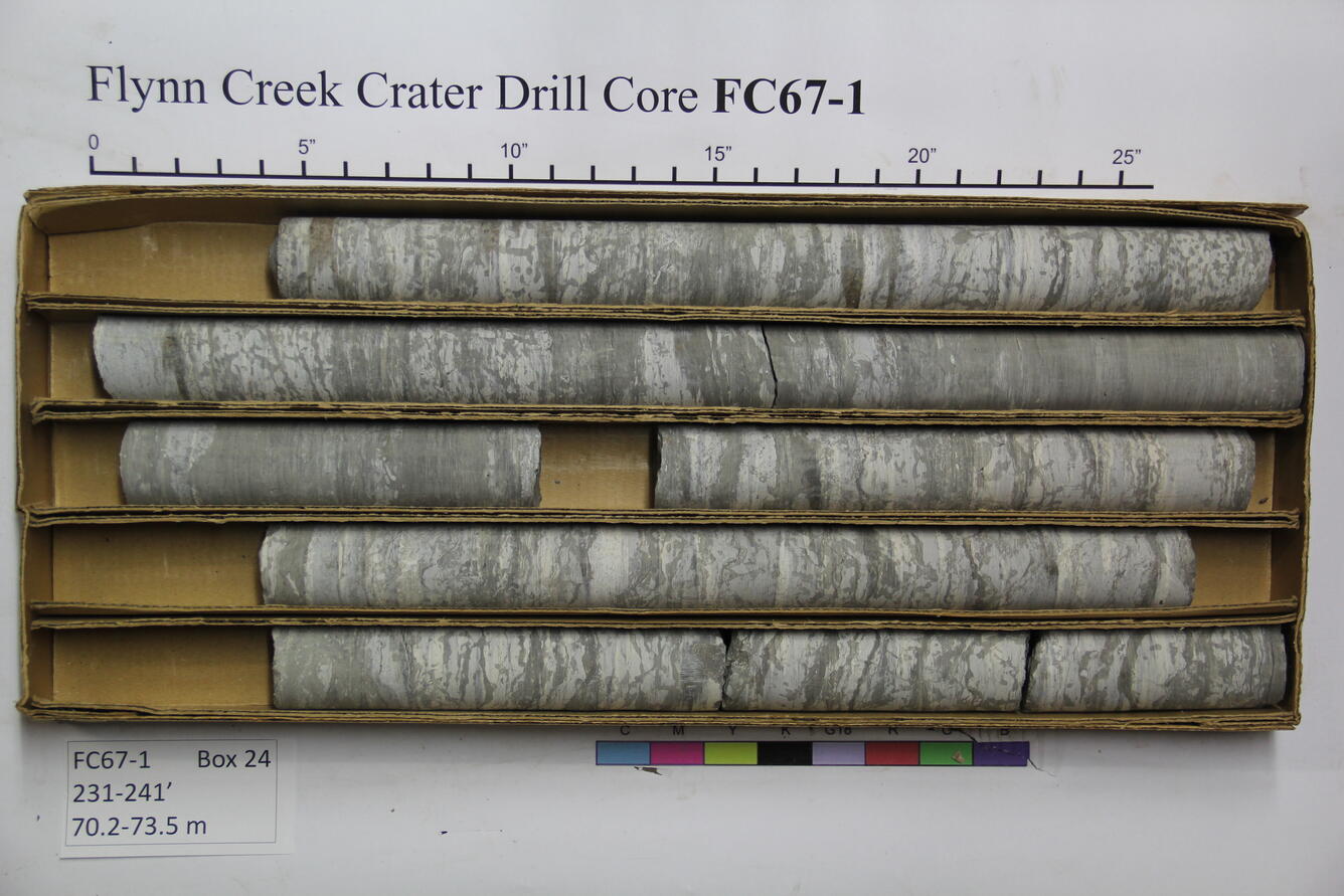 Flynn Creek Drill Core 67-01: Box 24