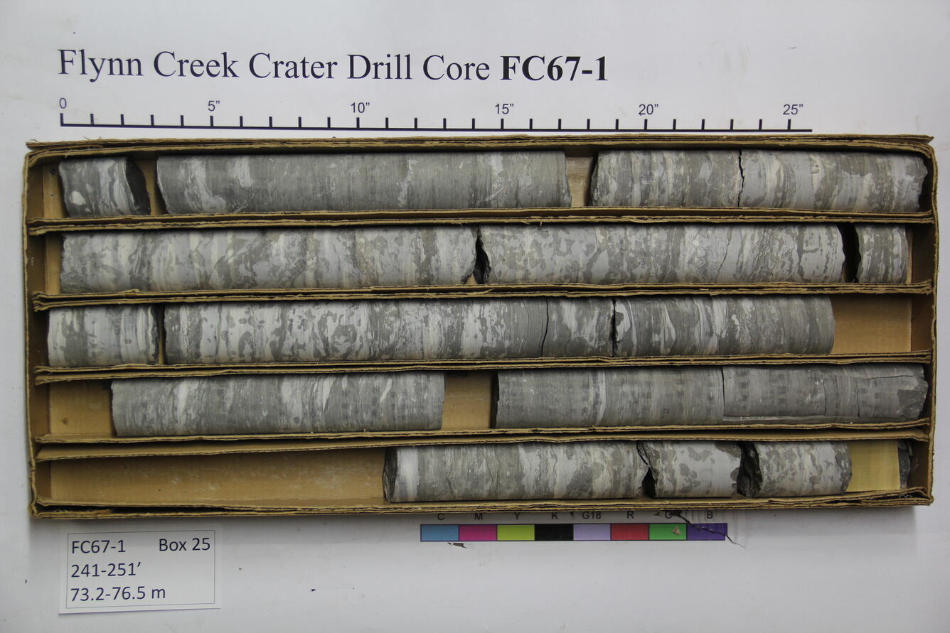 Flynn Creek Drill Core 67-01: Box 25