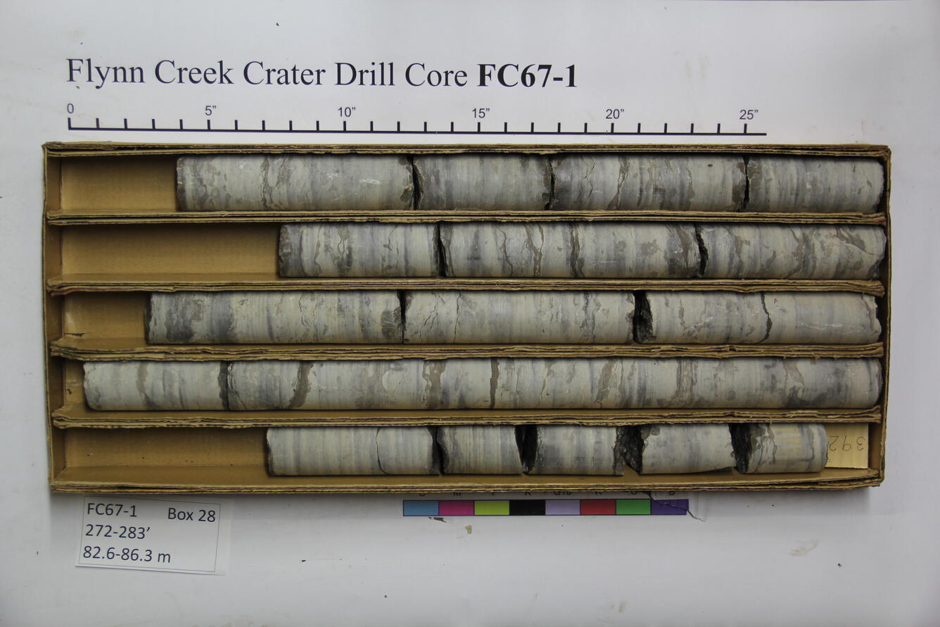 Flynn Creek Drill Core 67-01: Box 28