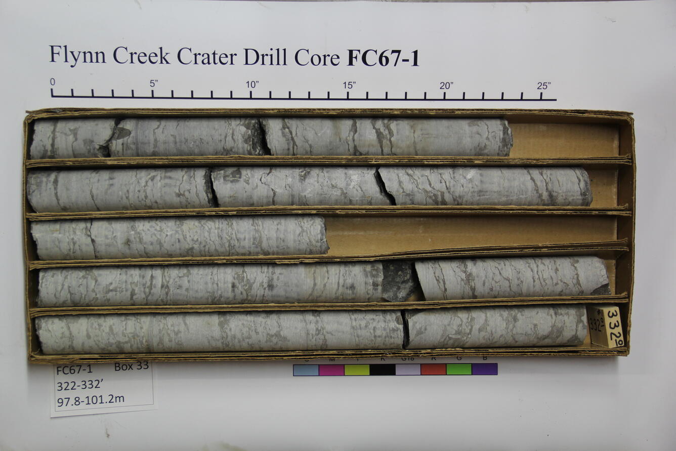 Flynn Creek Drill Core 67-01: Box 33