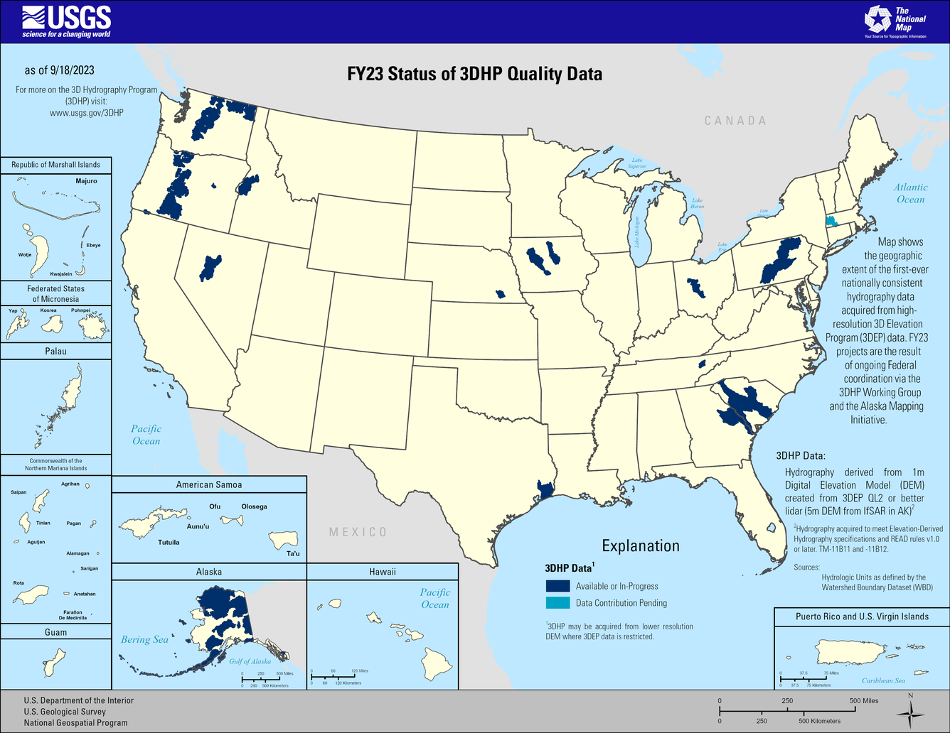 FY24 DCA Map 3DHP-E - 3DHP Status