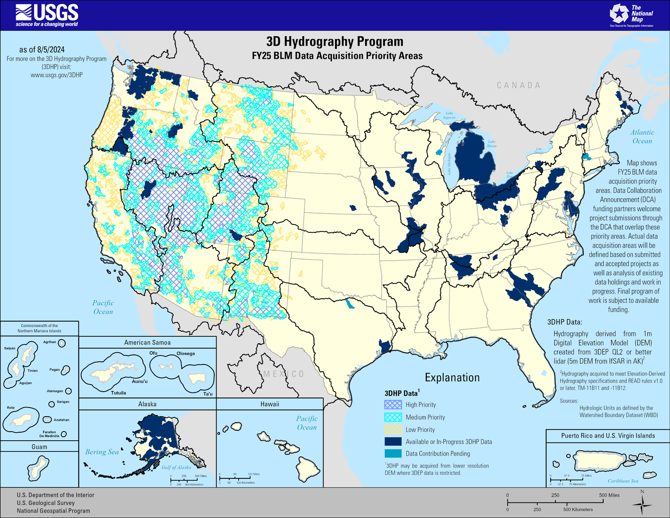 FY25 DCA 3DHP-G BLM Data Acquisition Priority Areas