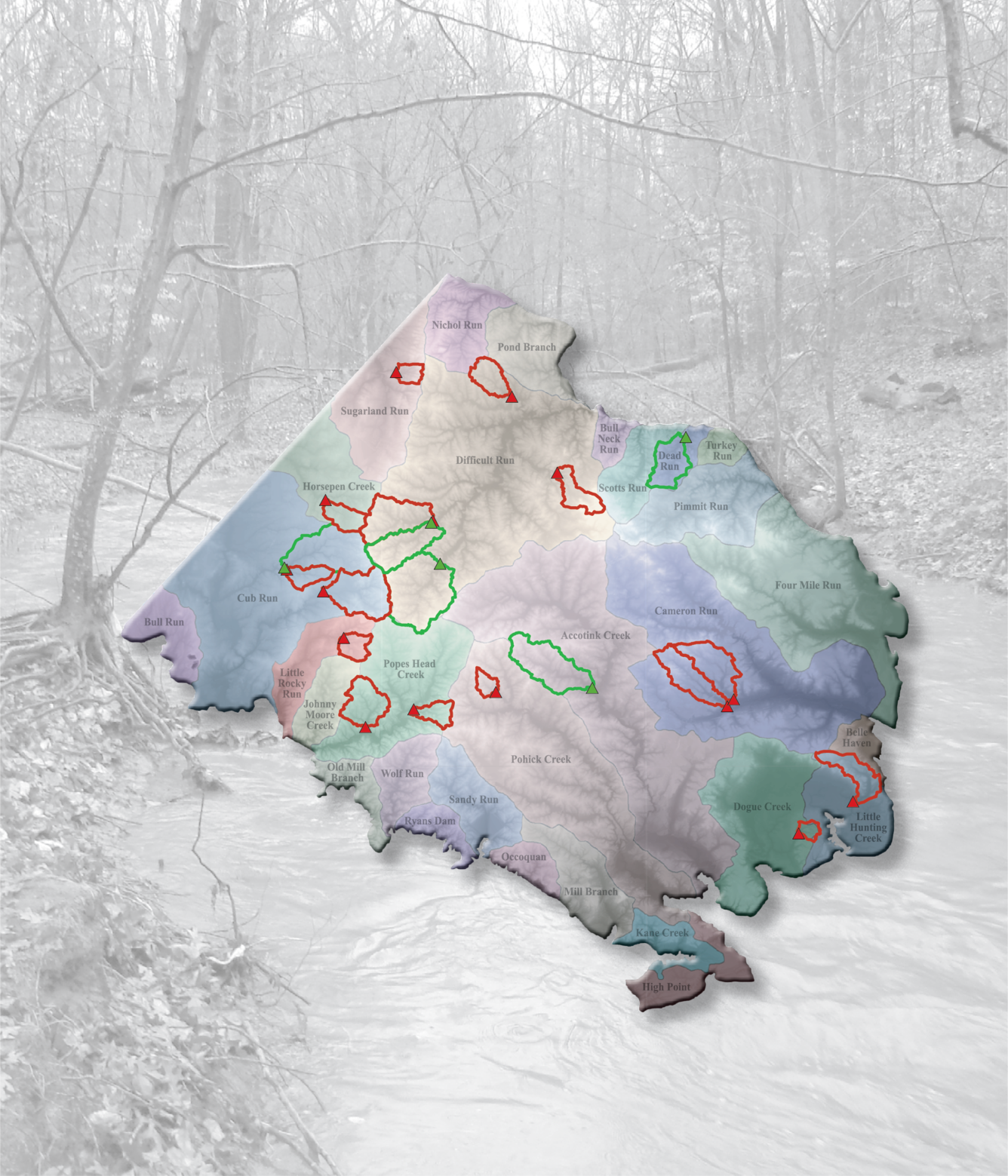 Streamflow, water quality, and aquatic macroinvertebrates of selected streams in Fairfax County