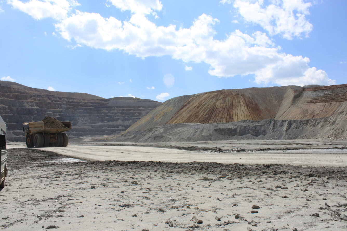 mine waste pile