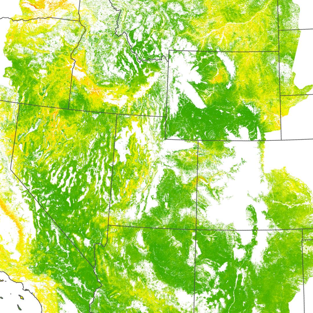 Map of Fractional Estimates of Multiple Exotic Annual Grass (EAG) Species in the Sagebrush Biome, USA