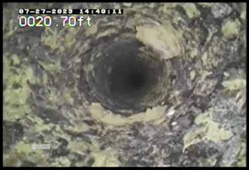 View inside Georgia Groundwater Well 331910082054101