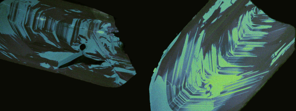 Decorative banner image of Color cathodoluminescence (CL) image of zircons