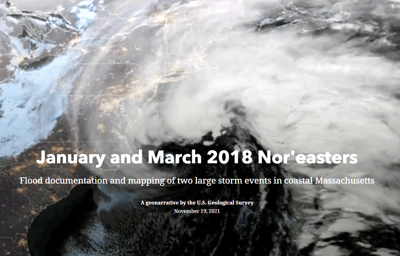 2018 Nor’easters in Coastal Massachusetts Geonarrative screenshot