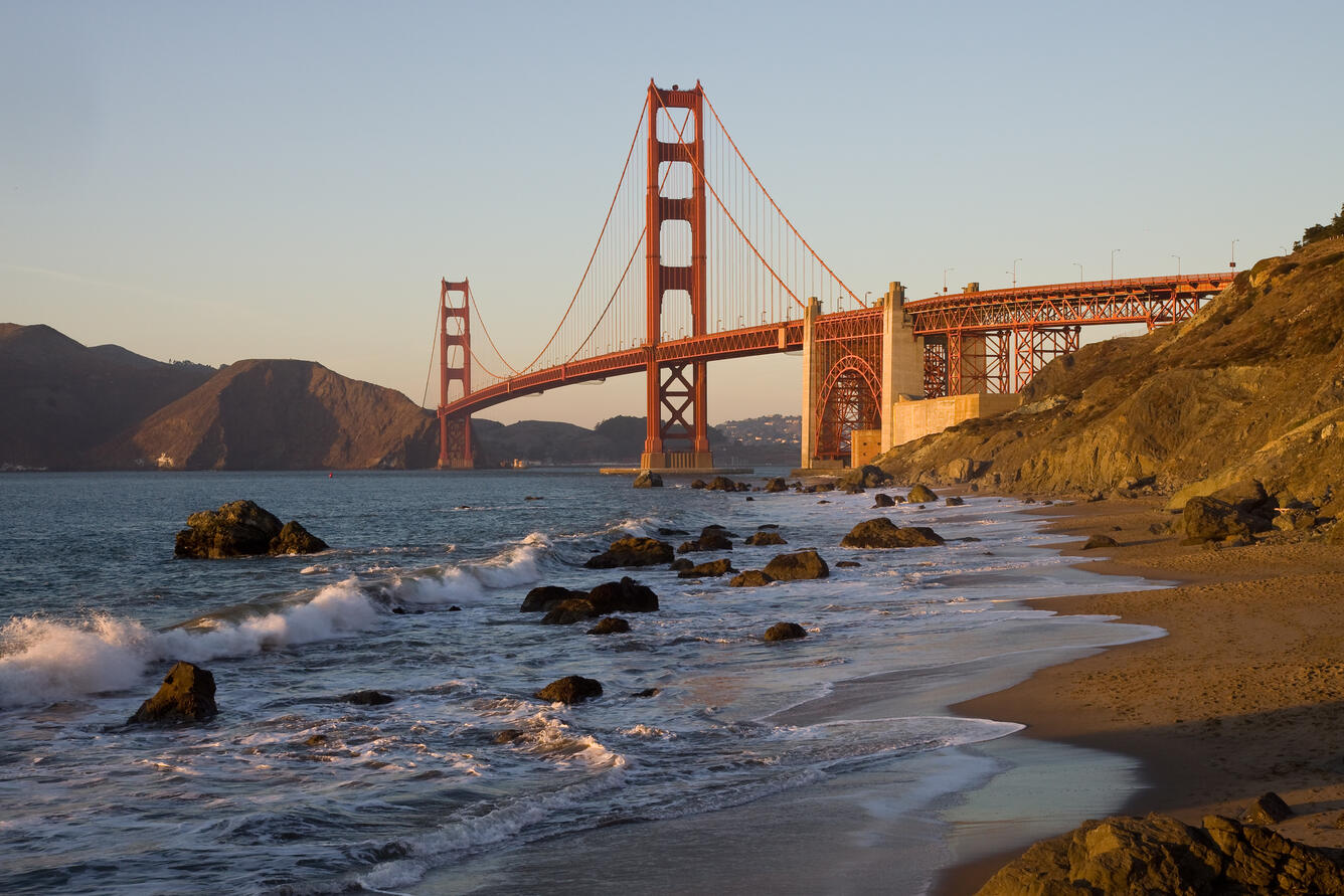 Golden Gate Bridge and Baker Beach