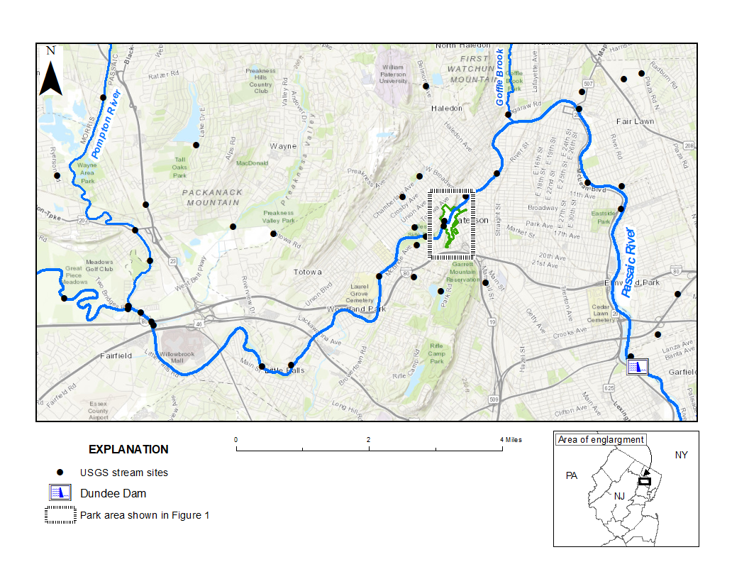 Map of Paterson, New Jersey showing the study area