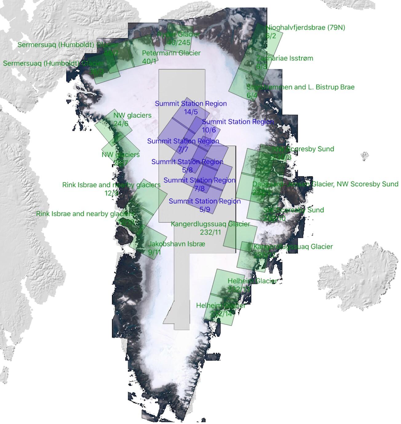 Map of Greenland