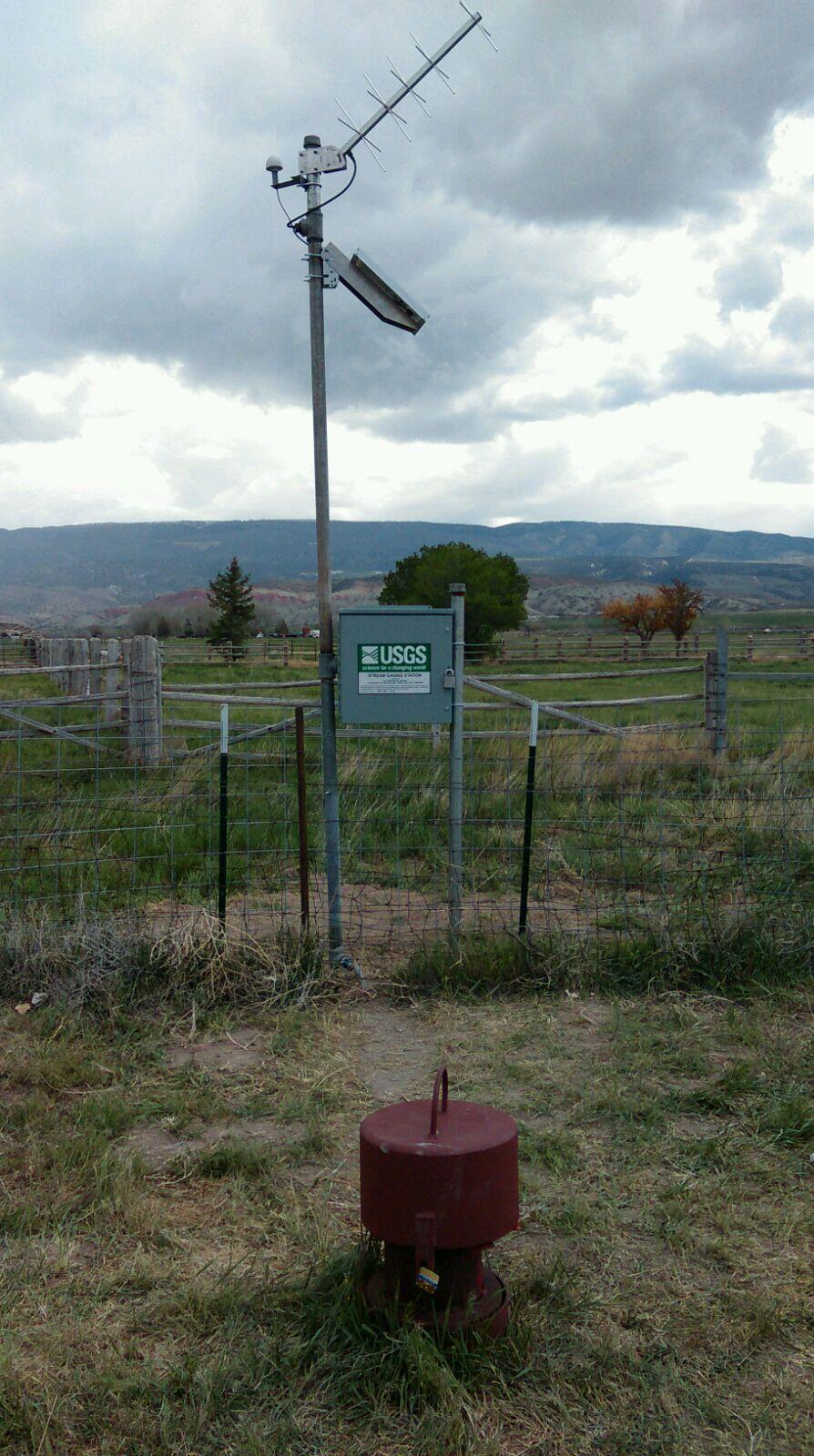 Well near Gunnison, Utah a stormy day.