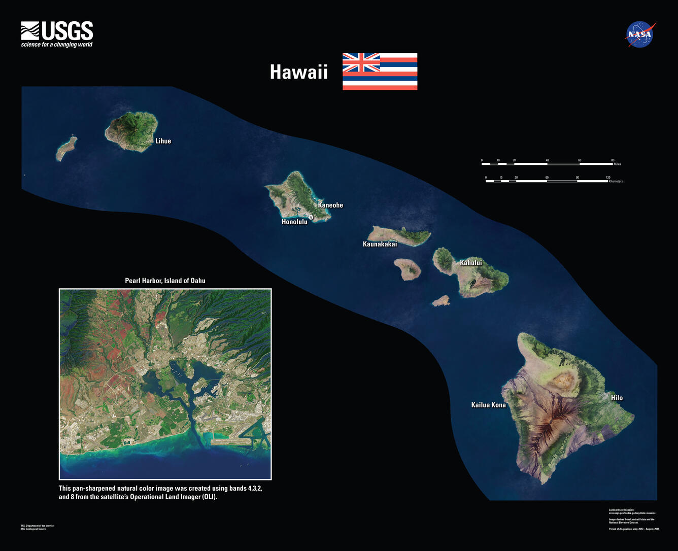 Hawaii Landsat State Mosaic