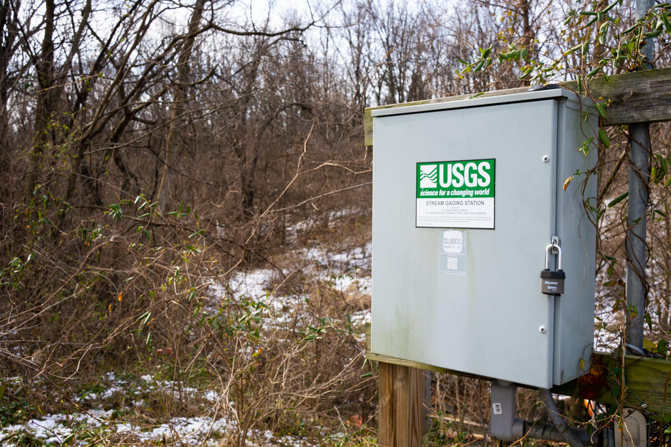 Gage box at Hickey Run in Washington DC.