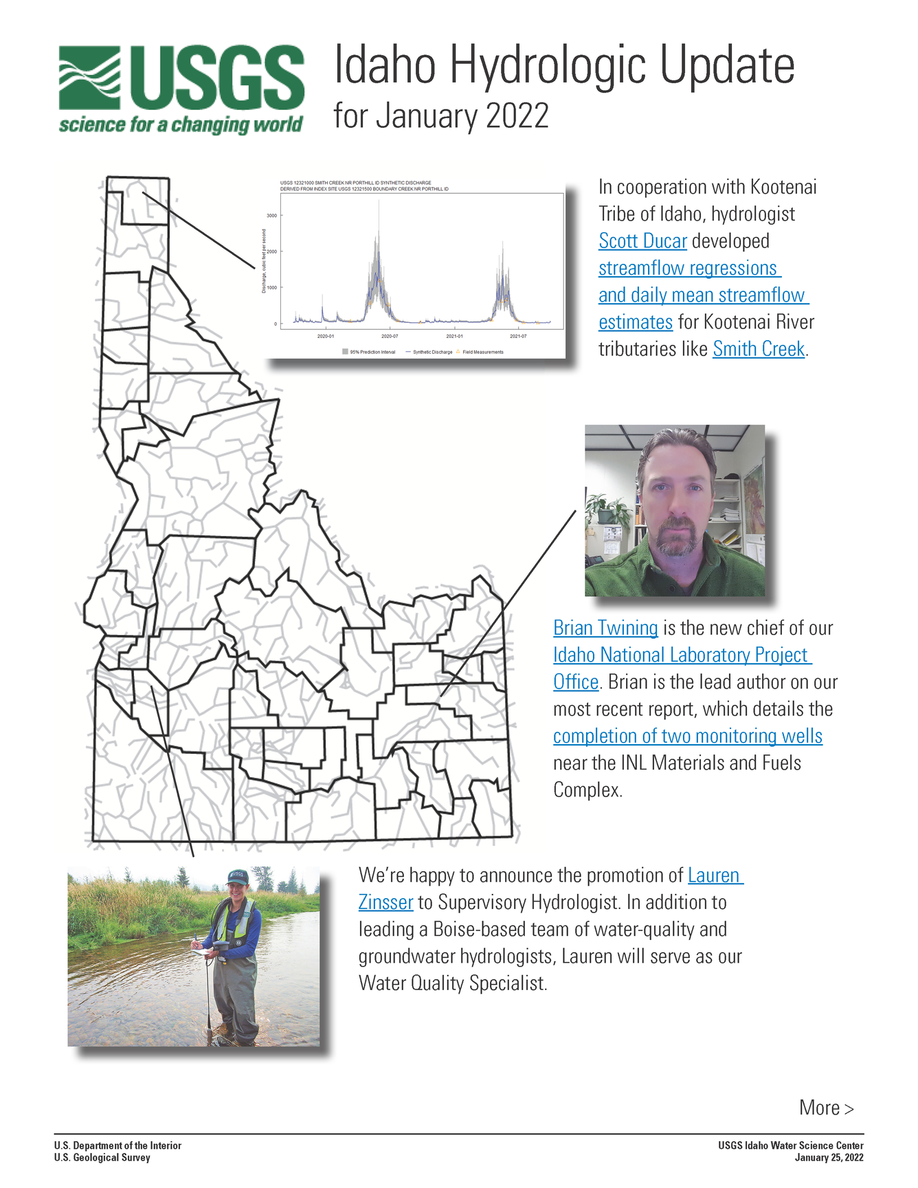 Idaho Hydrologic Update, January 2022
