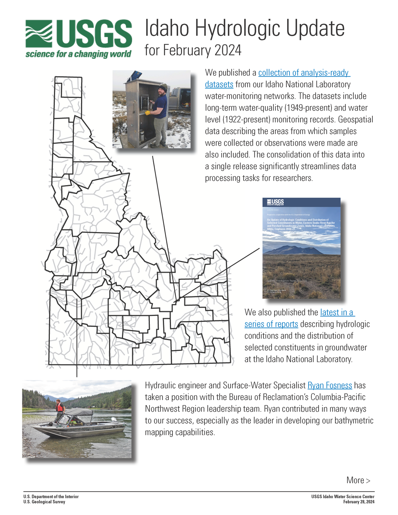 Idaho Hydrologic Update, February 2024