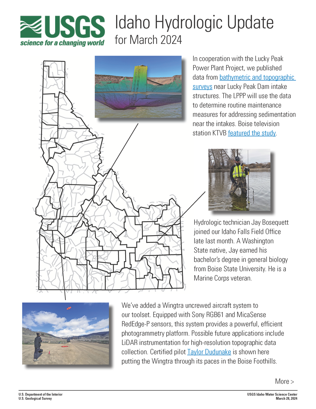 Idaho Hydrologic Update, March 2024