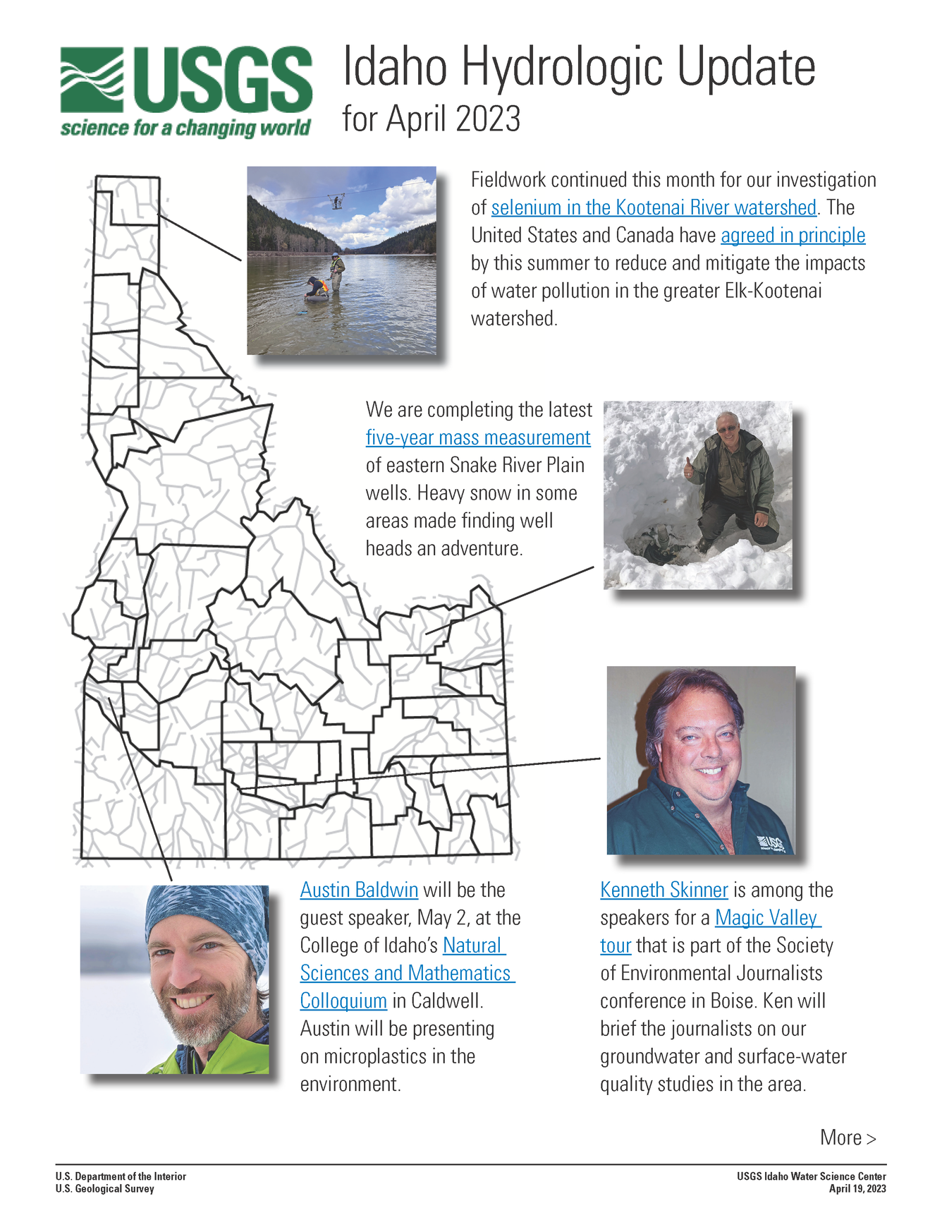 Idaho Hydrologic Update, April 2023