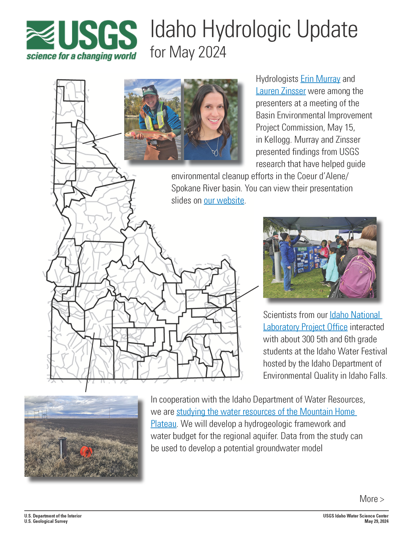 Idaho Hydrologic Update, May 2024