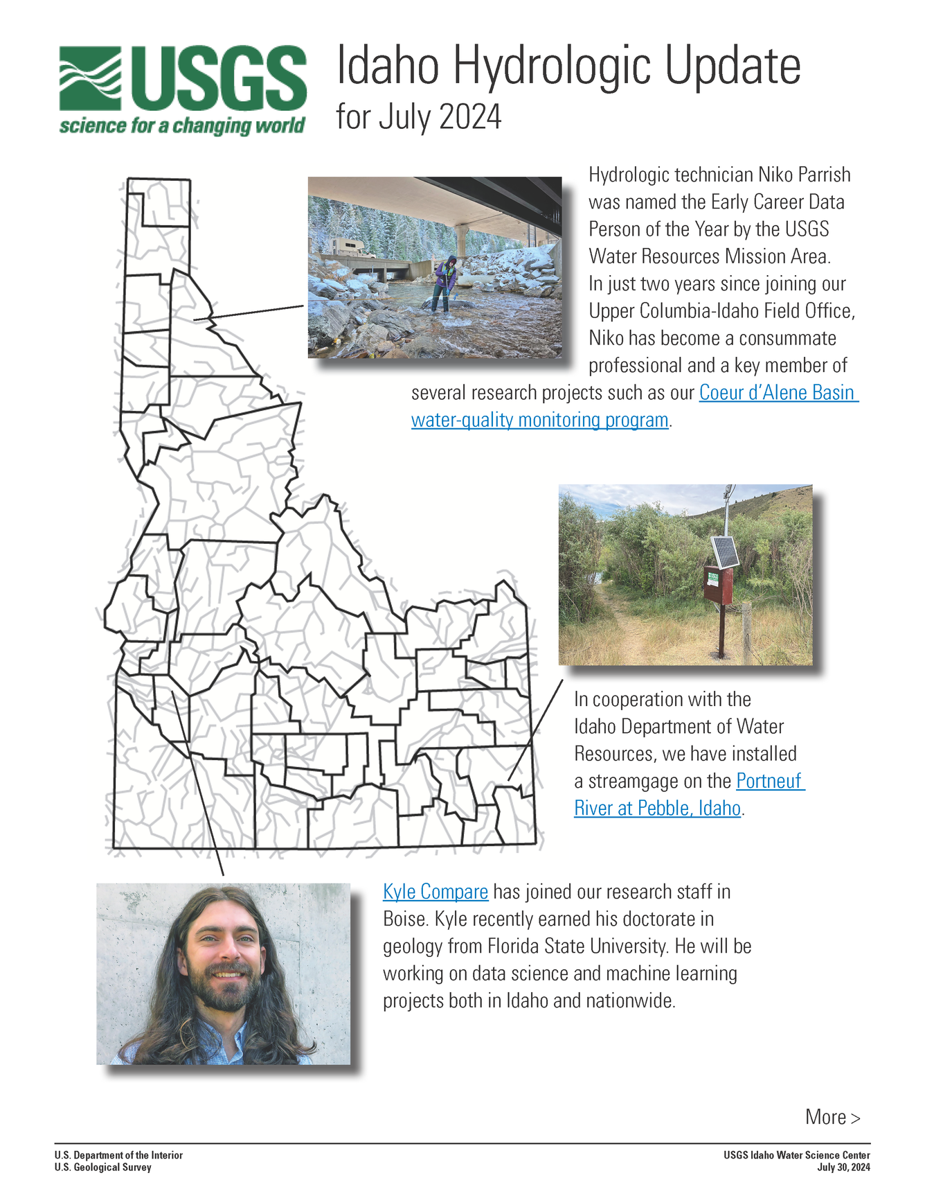 Idaho Hydrologic Update, July 2024