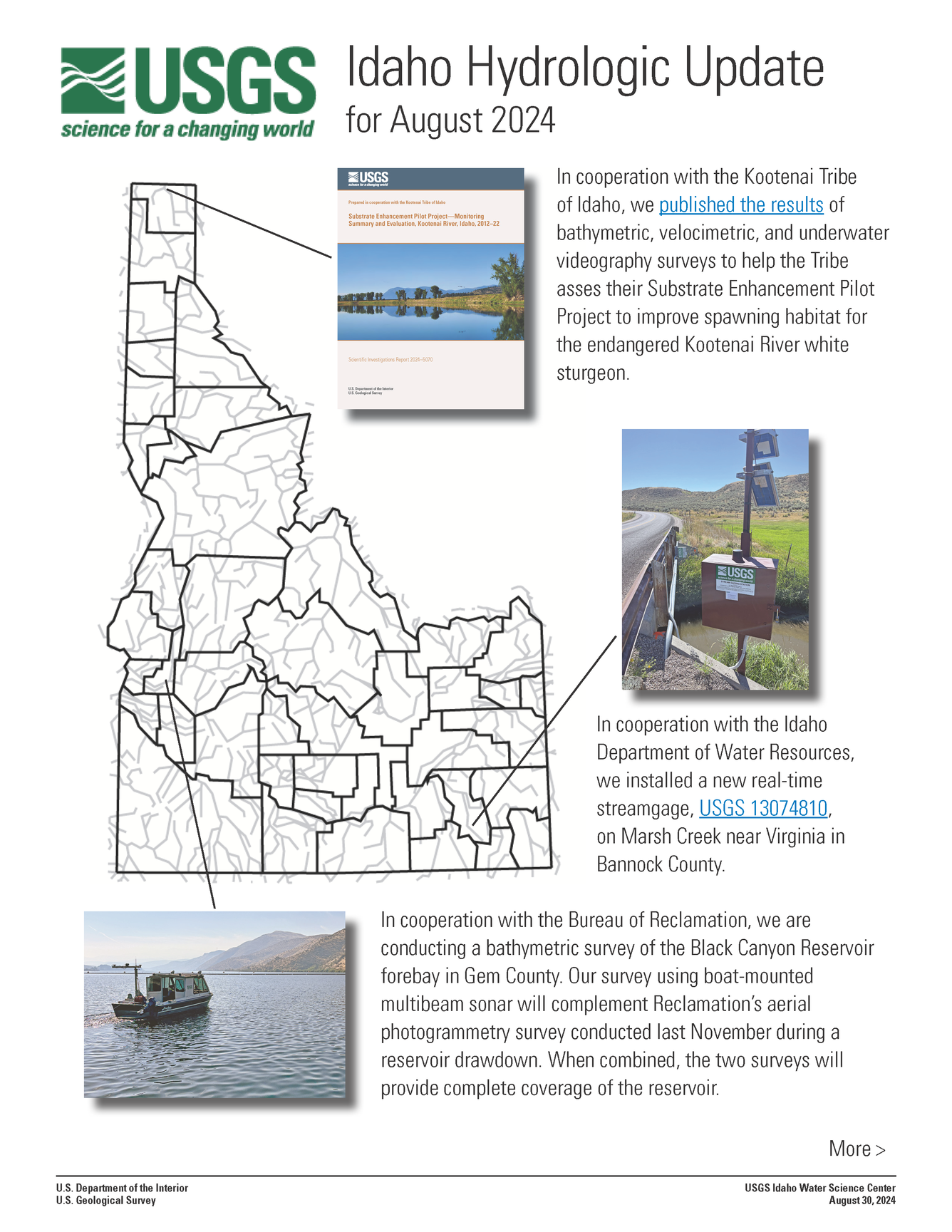 Idaho Hydrologic Update, August 2024