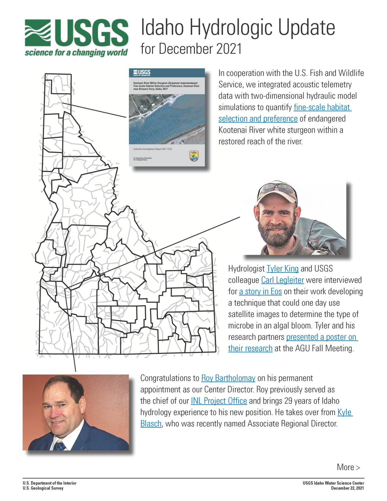 Idaho Hydrologic Update, December 2021