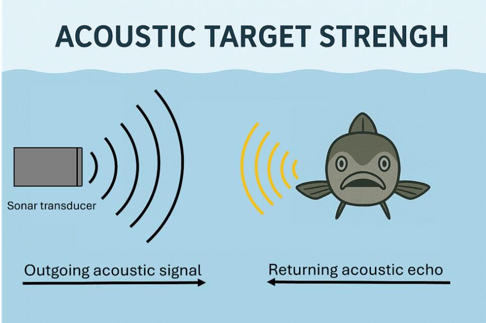 Figure 2. Diagram showing basic concept of acoustic target strength.