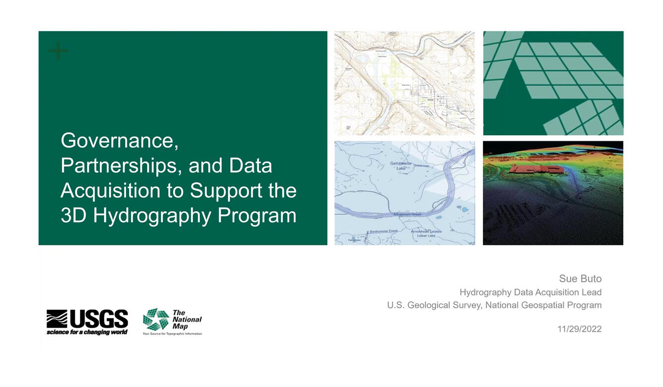 Governance, Partnerships, and Data Acquisition to Support the 3D Hydrography Program  Thumbnail