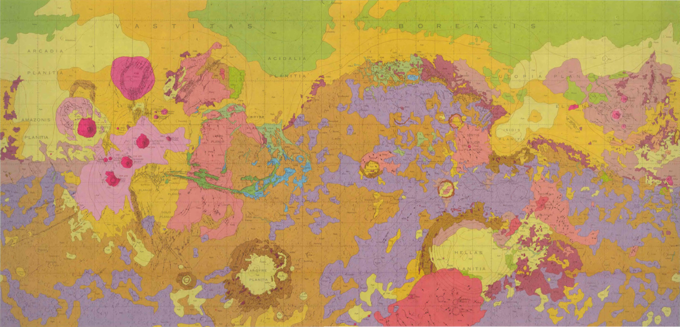 USGS IMAP 1083: Geologic Map of Mars