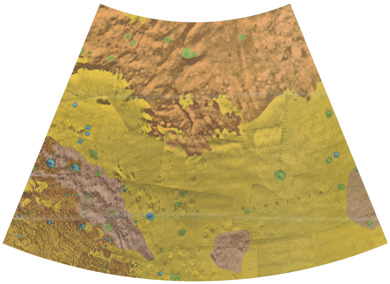 USGS IMAP 1038: Geologic map of the Casius Quadrangle of Mars