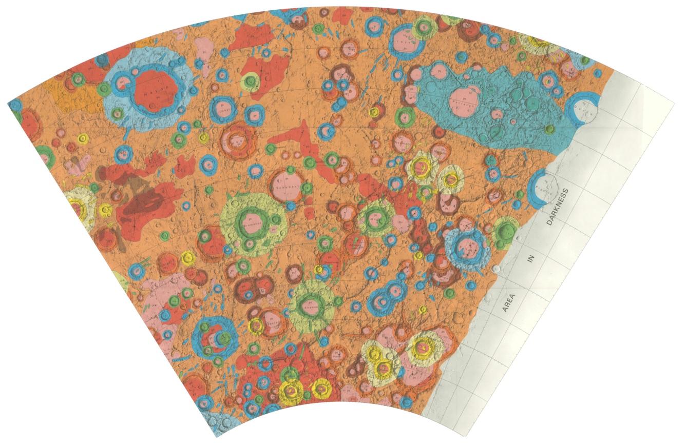 USGS IMAP 1658: Geologic map of the Discovery Quadrangle of Mercury