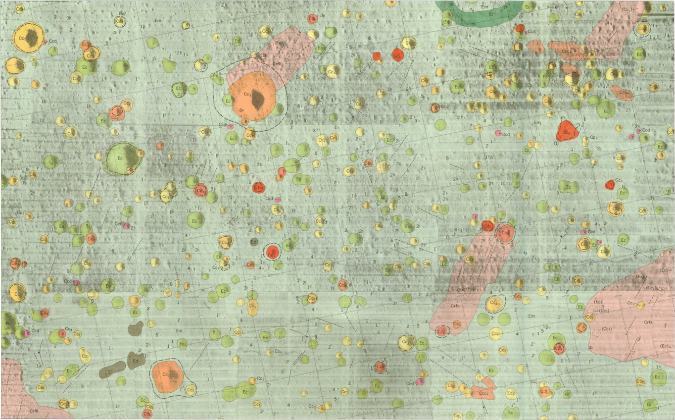 USGS IMAP 623: (ORB II-13 (25)) Geologic map of Apollo landing site 5, part of Maestlin G region Oceanus Procellarum