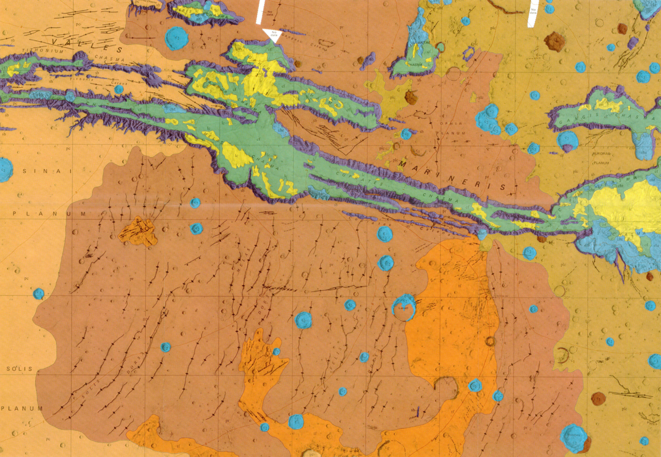 USGS IMAP 897: Geologic map of the Coprates Quadrangle of Mars