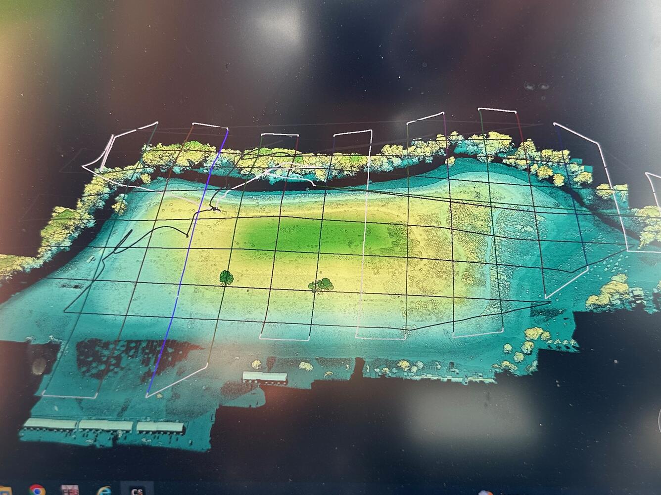 Colorful elevation model of ClearView Landfill