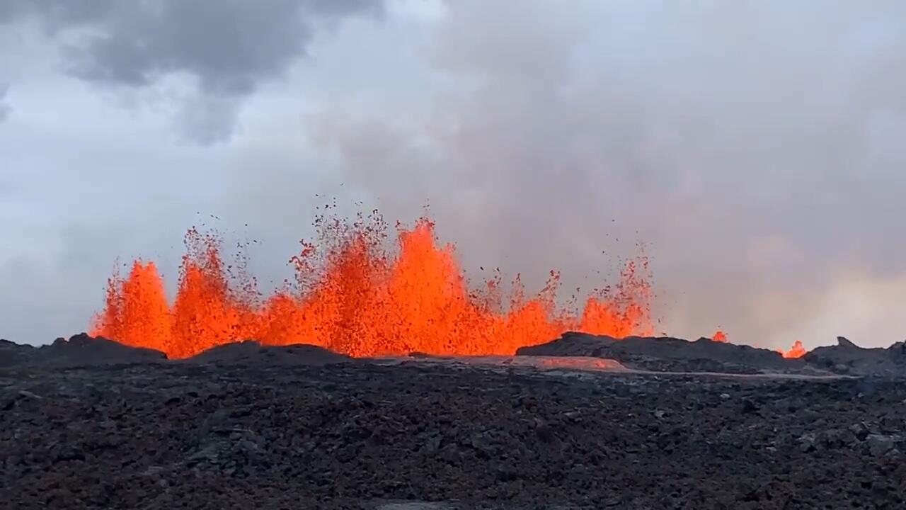 lava erupting