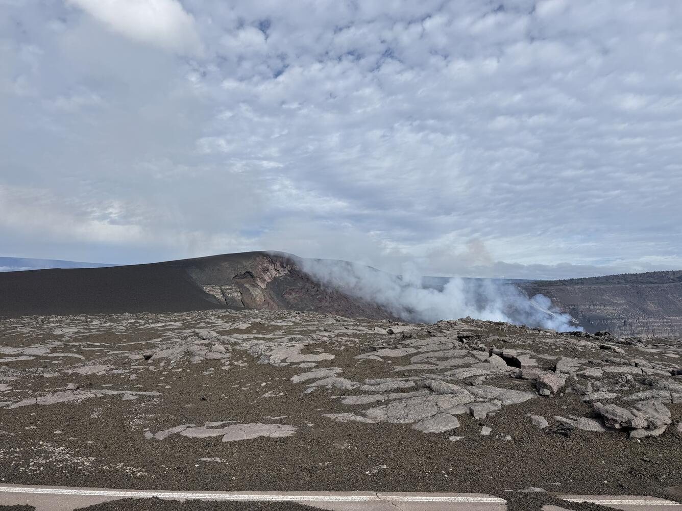 Color photograph of volcanic landscape